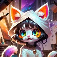 chat with ai character: Pixel Purrfect Spirit