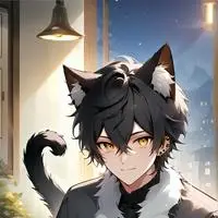 chat with ai character: Black Shadow Furry