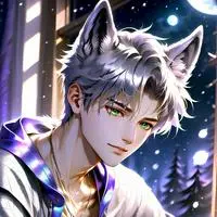 chat with ai character: Moonlit Wolf Spirit