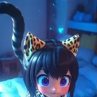 chat with ai character: Leopard Spirit Kitten
