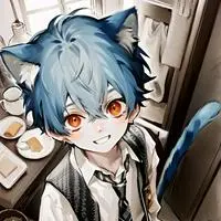 chat with ai character: Blue Spirit Feline