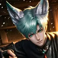 chat with ai character: Cyan Fox Furry