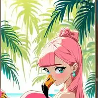 chat with ai character: Flamingo Furry Spirit