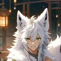 chat with ai character: Wolfie the White-F
