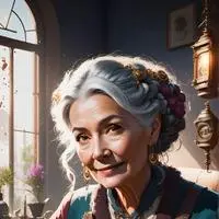 chat with ai character: The Time-Twisting Grandma