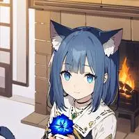 chat with ai character: Blue Mist Feline