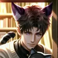 chat with ai character: Shadow the Ghost Cat