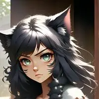 chat with ai character: Mischief the Black Cat Spirit
