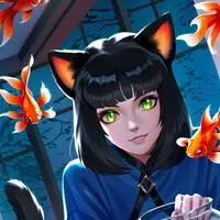 chat with ai character: Menina Gato Sombria
