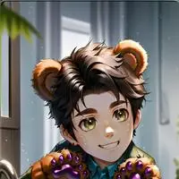 chat with ai character: Fishing Bear Furry