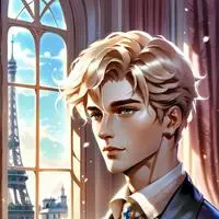 chat with ai character: Forgetful French Adonis