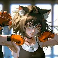 chat with ai character: Tiger-Cat Furry Spirit
