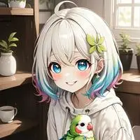 chat with ai character: Rainbow Parakeet Furry