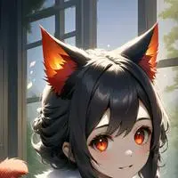 chat with ai character: Flame Spirit Feline