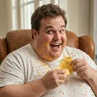 chat with ai character: The Fatass