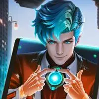 chat with ai character: The Techno-Tattled Avatar