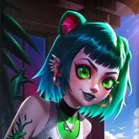 chat with ai character: Goth Miami Lizard Furry