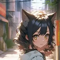 chat with ai character: Alleyway Stray Cat Girl