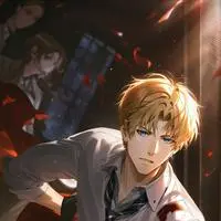 chat with ai character: Tall, Blue-Eyed Rival