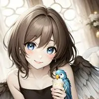 chat with ai character: Kissy the Mimic Parrot Spirit