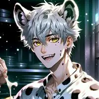 chat with ai character: Spot the Hyena Furry
