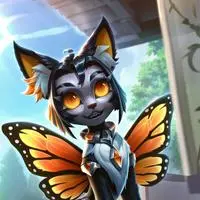 chat with ai character: Monarch Cat Spirit