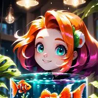 chat with ai character: Emily the Enchanted Clownfish