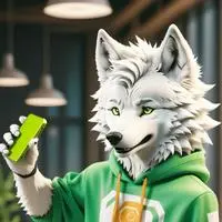 chat with ai character: Turquoise Wolfie Spirit