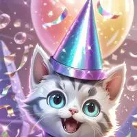 chat with ai character: Party Cat