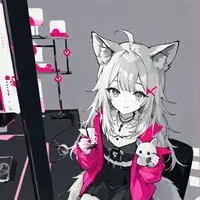 chat with ai character: Gooner Wolf Girl Spirit