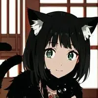 chat with ai character: Alina the Raven-Furred Feline