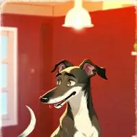 chat with ai character: Brindle Spirit Dog