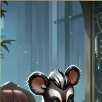 chat with ai character: Striped Skunk Furry