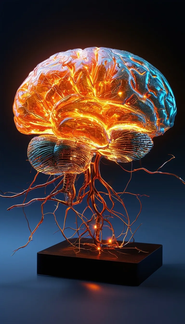 ai character: Brain background