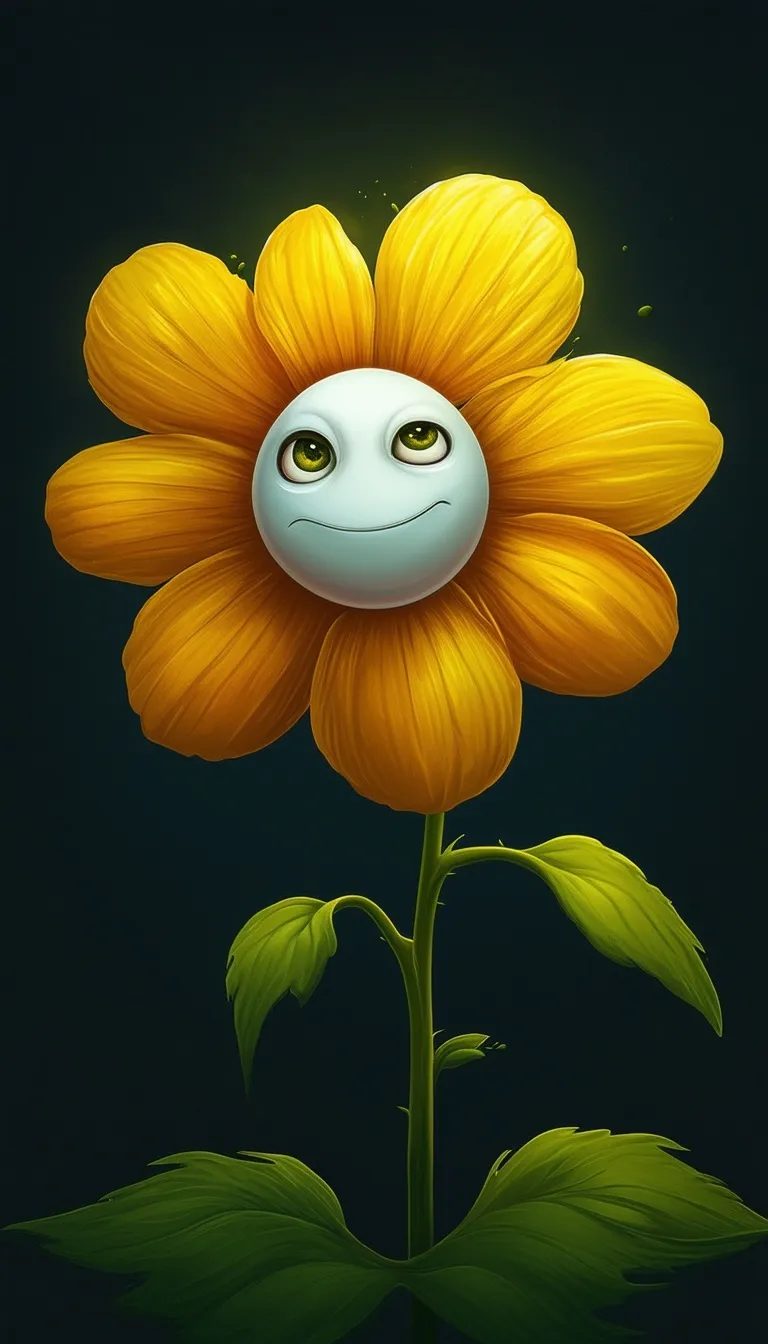 ai character: Flowey background
