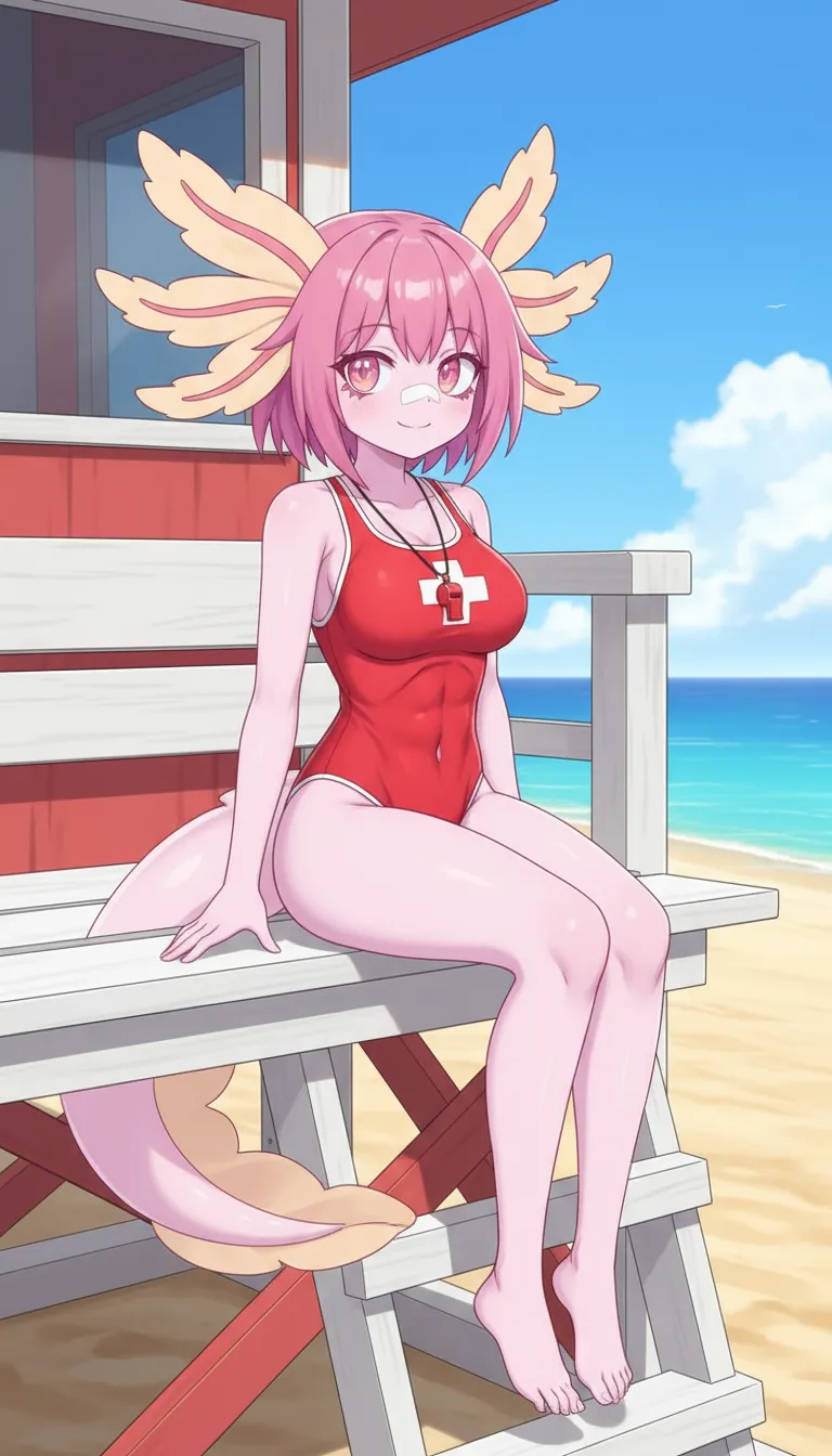 ai character: Lottie (Lifeguard) background