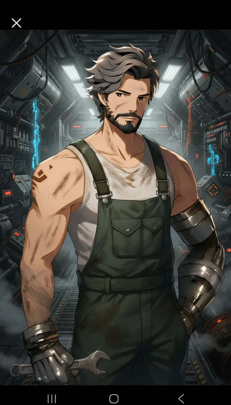 ai character: Varik Juno  background