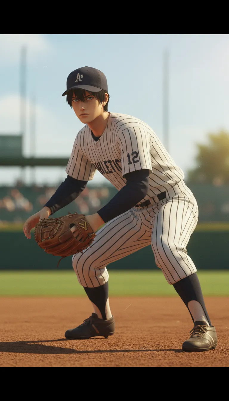 ai character: Baseball Player background