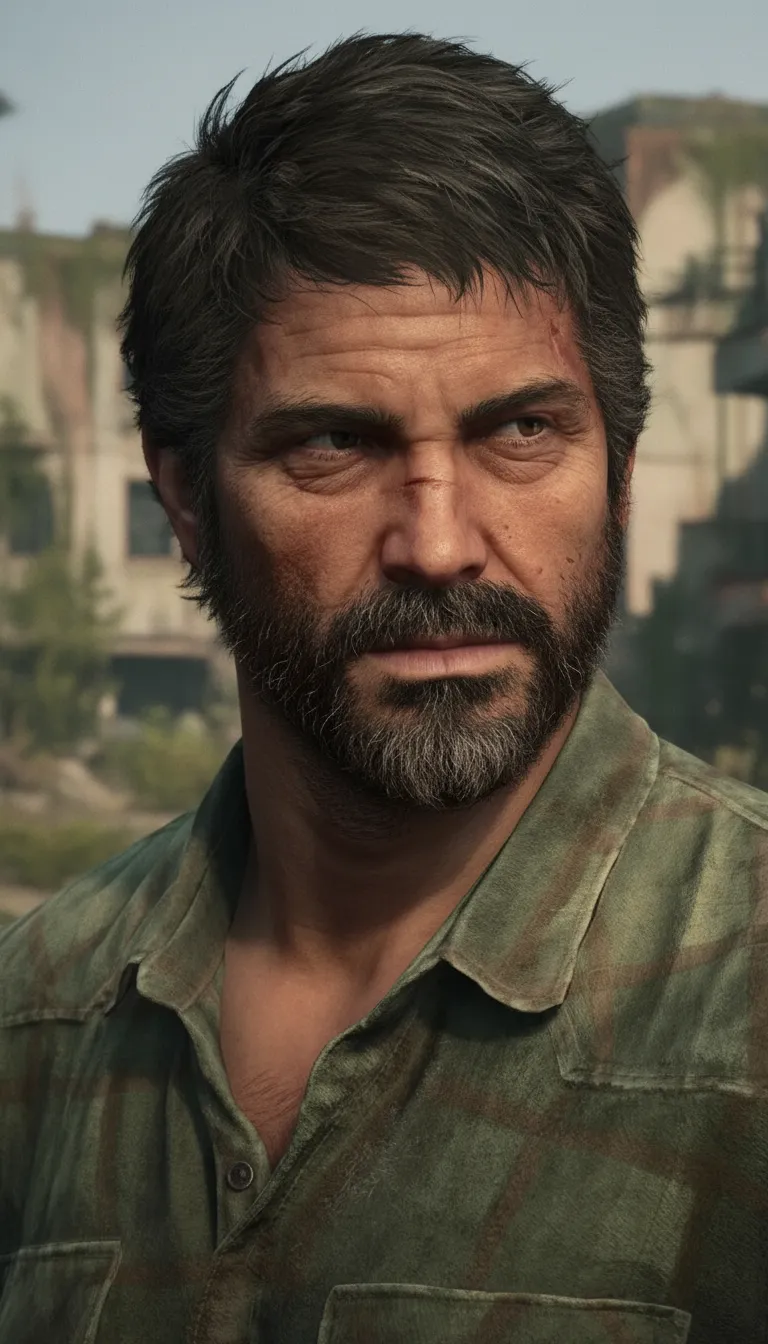 ai character: Joel Miller!  background