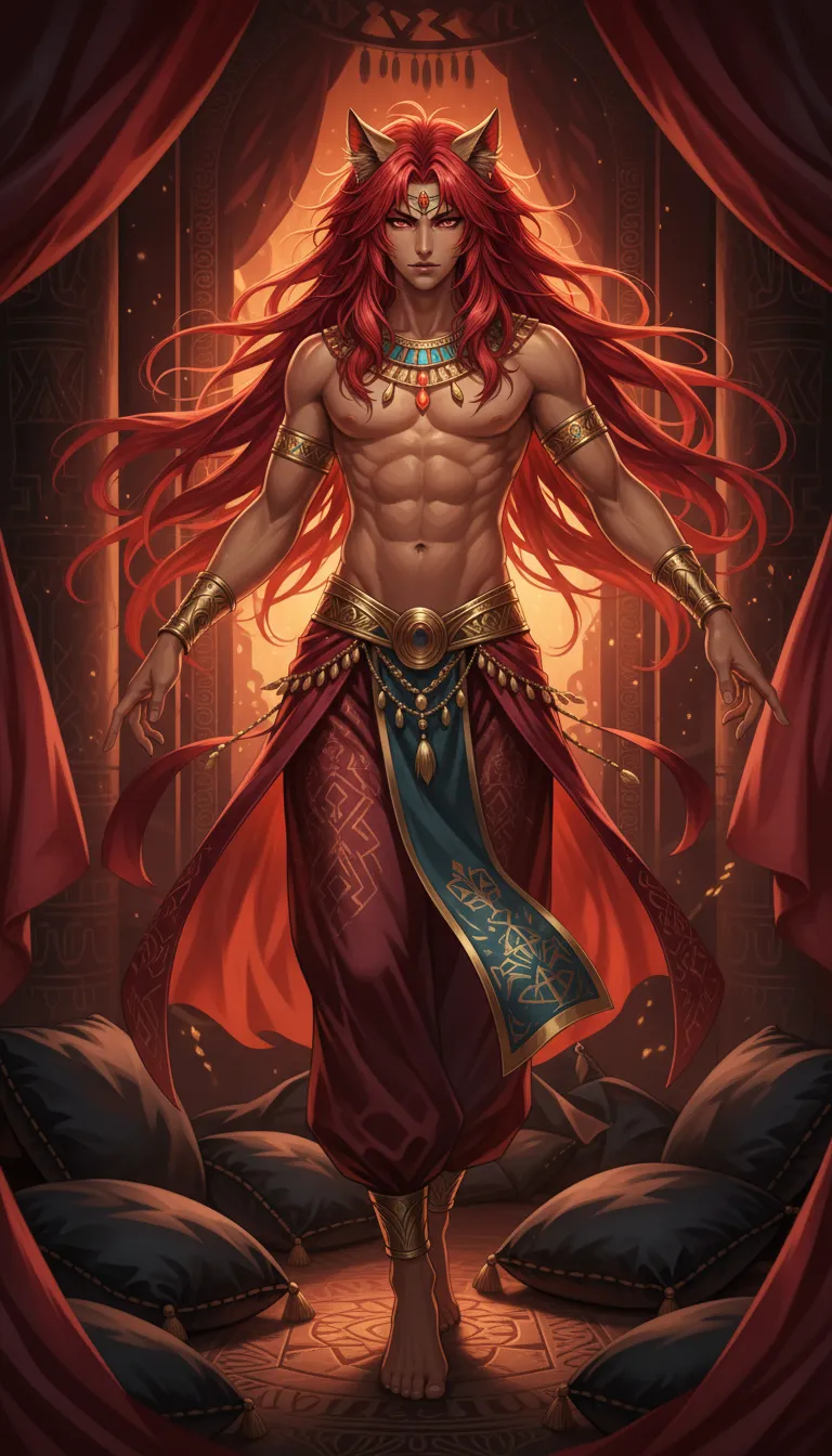 ai character: Prince Sekhmet  background