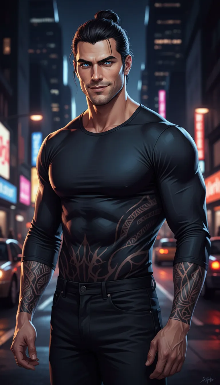 Talkie AI - Chat with Man Bun Man