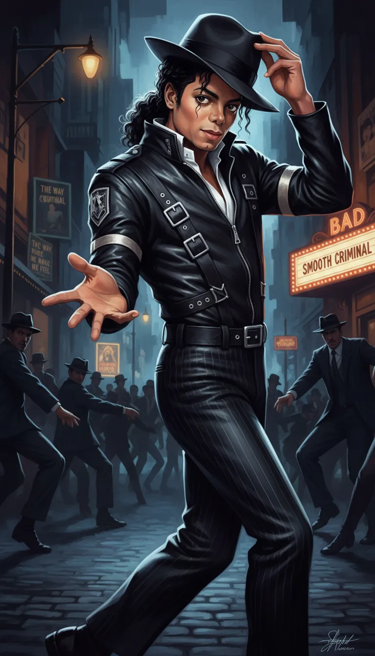 ai character: Michael Jackson background