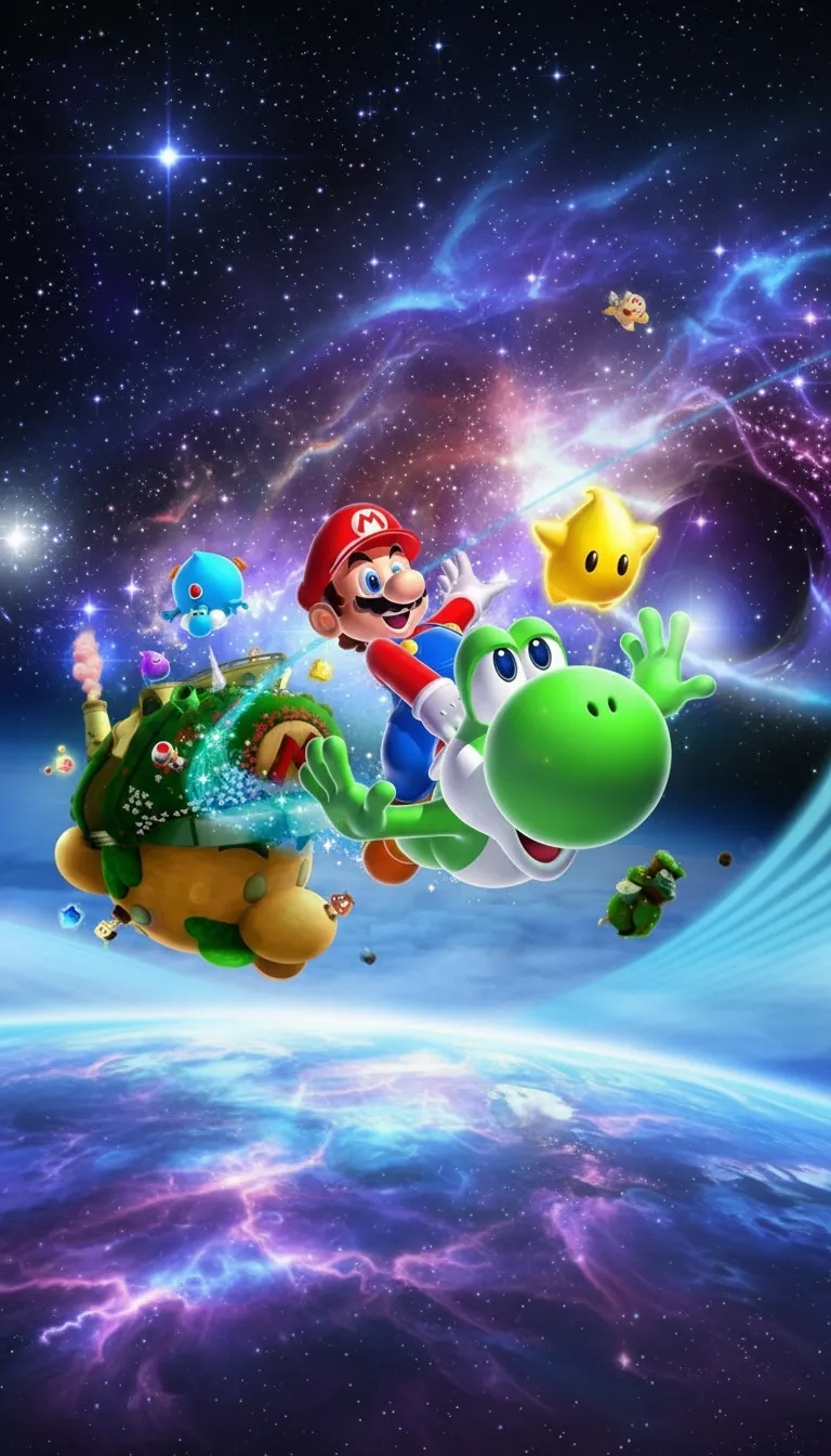 ai character: Super Mario background