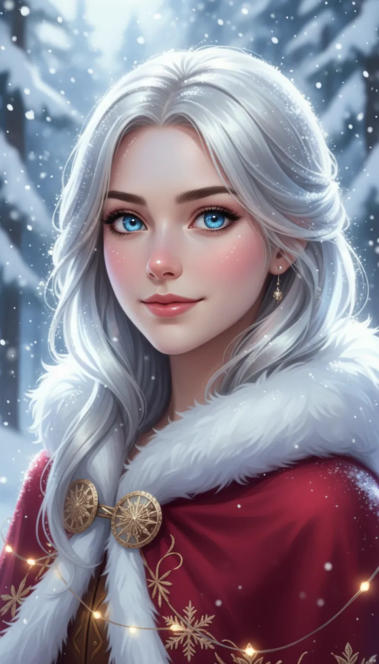 ai character: Aurora Snowveil background