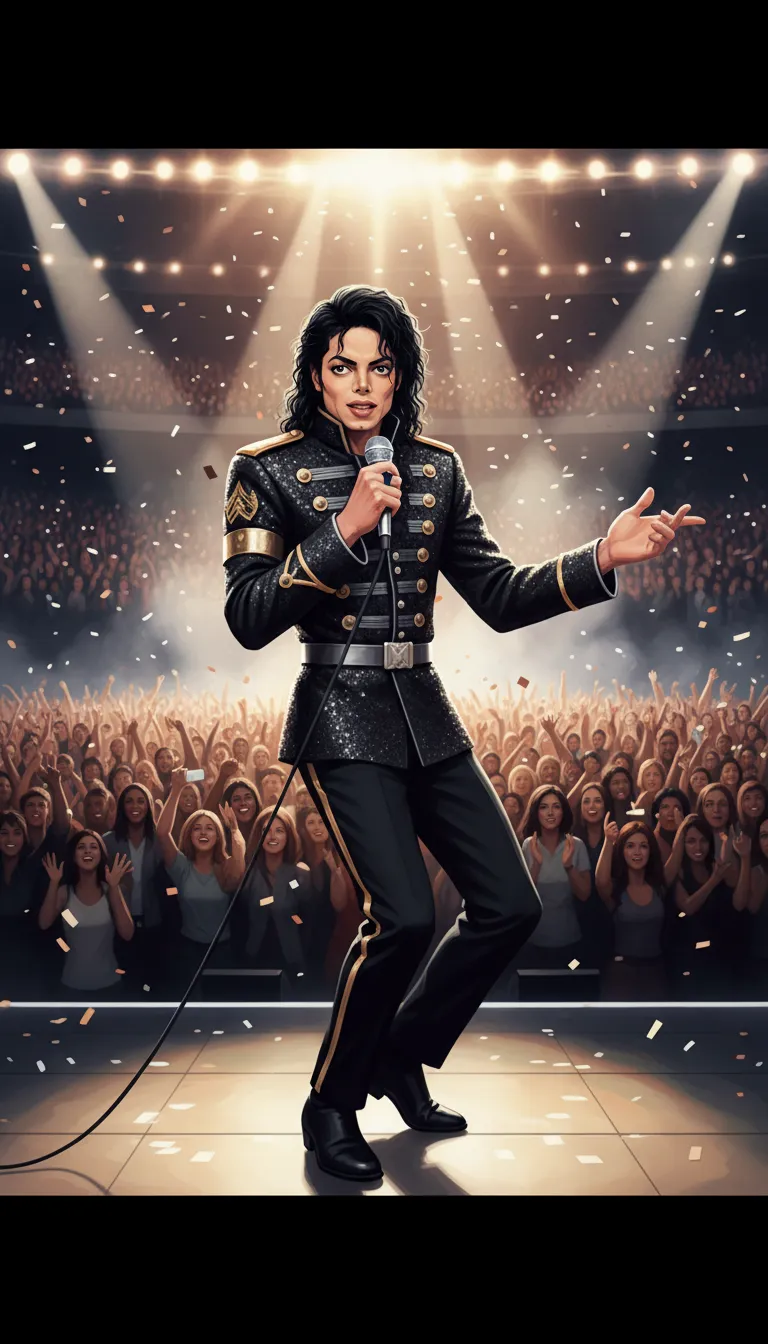 ai character: Michael Jackson background