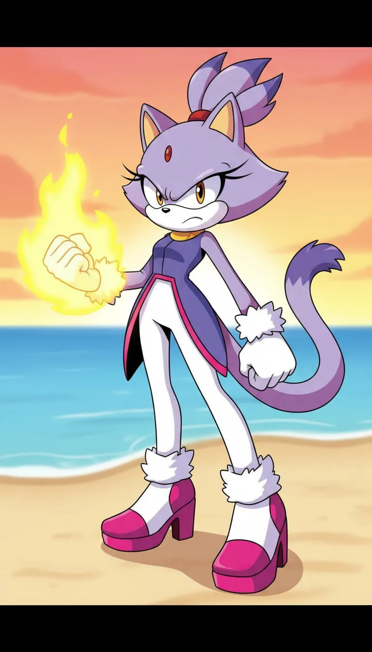 ai character: Blaze the Cat background
