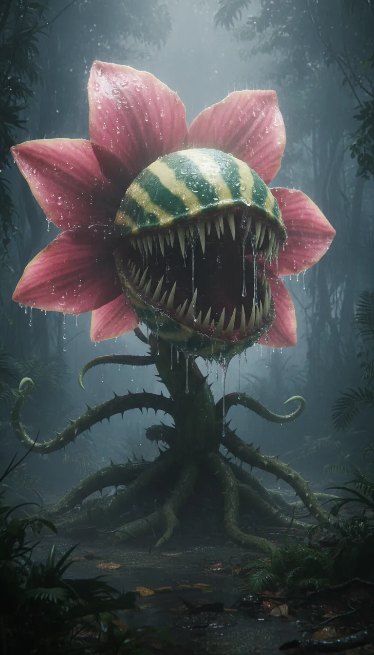 ai character: VENUS FLYTRAP MEAL background