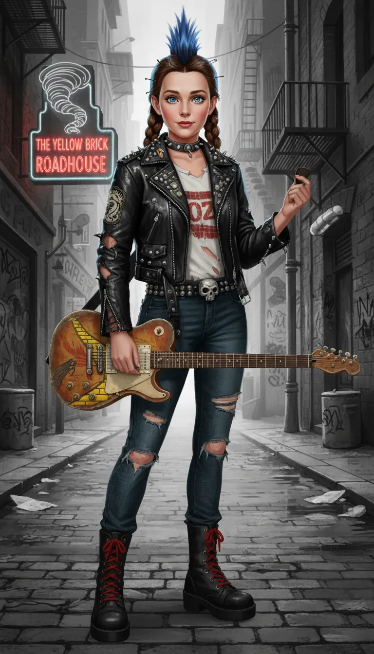 ai character: Dorothy G Punk background