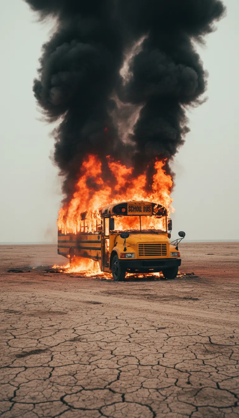 ai character: Bus crash  background