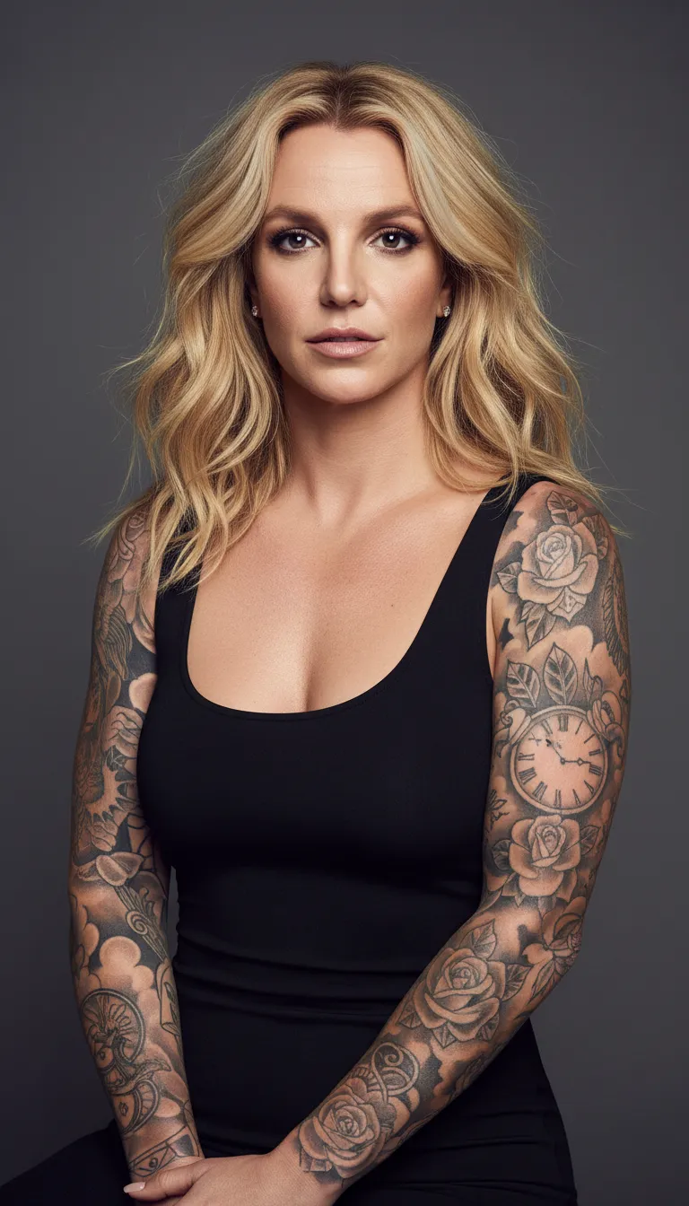 ai character: Tattooed Britney background